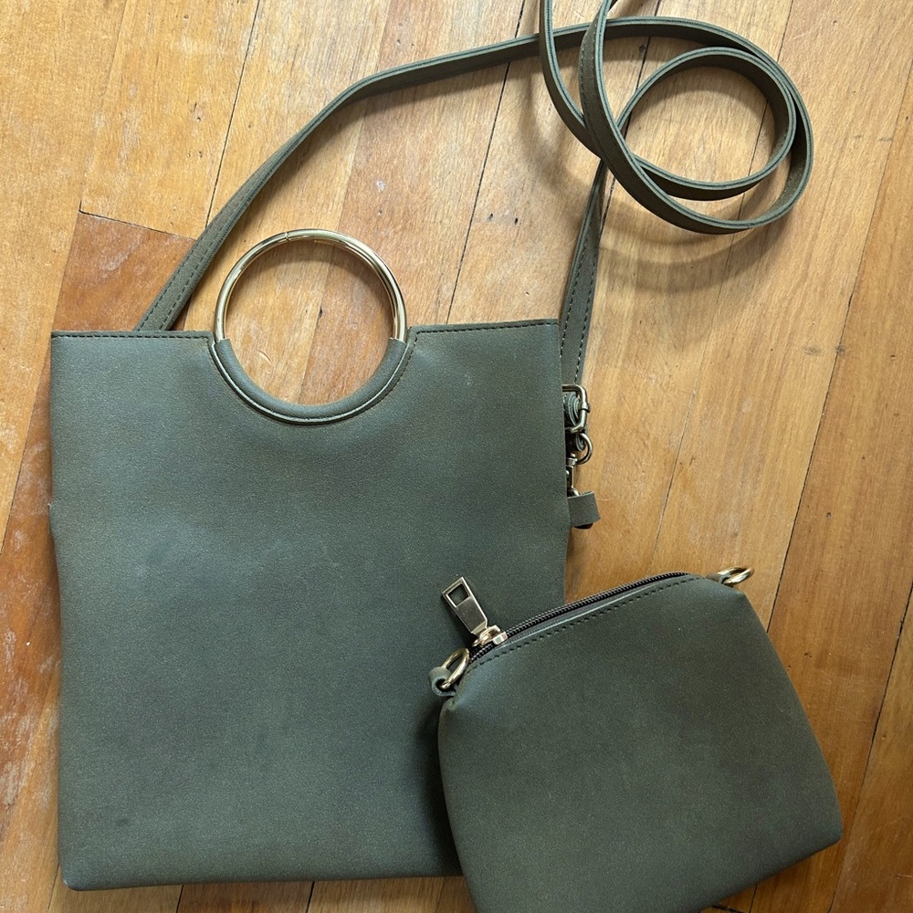 Versatile Army Green Purse